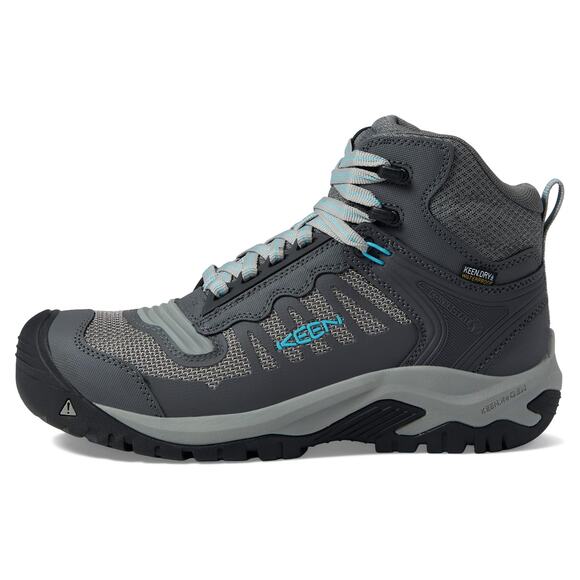 KEEN Womens Utility Reno Mid KBF Work Boot US 7.5 Grey Waterproof Comp Toe NIB - Picture 2 of 14